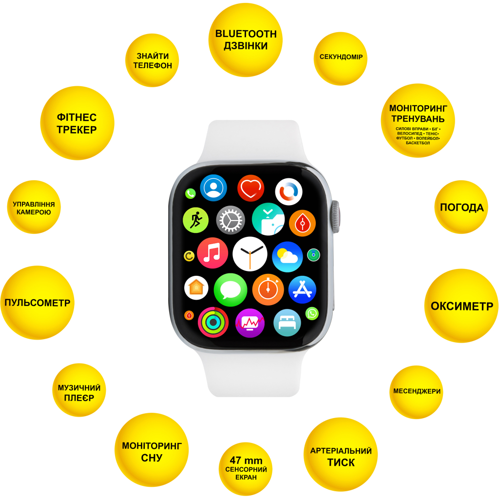 Смарт-годинник AURA X3 Pro 47mm White (SWAX347W) - зображення 4