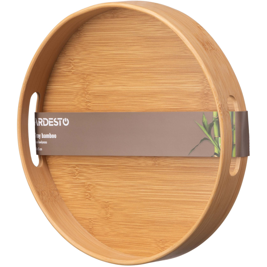 Таця Ardesto Midori, 30х5см, бамбук, кругла (AR1430BR) - изображение 4