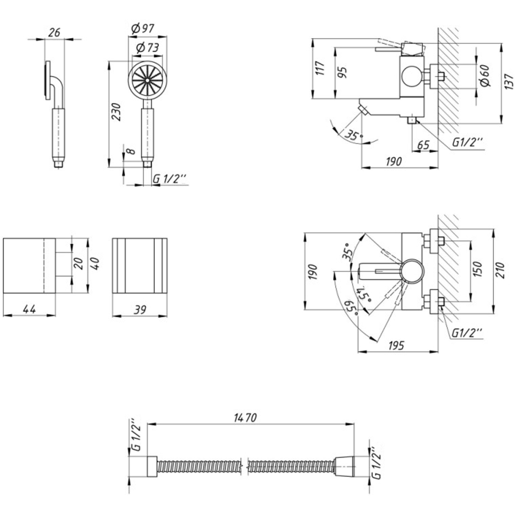 Змішувач Kroner Klassisch-ESG060 - зображення 7