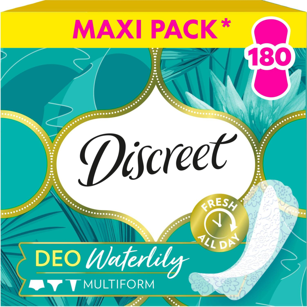 Щоденні прокладки Discreet Deo Waterlily 180 шт. (8700216859226) - зображення 1