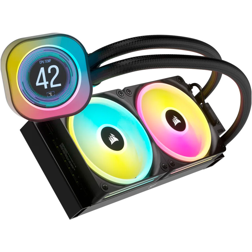 Система рідинного охолодження Corsair iCUE Link H100i LCD RGB (CW-9061007-WW) - зображення 2