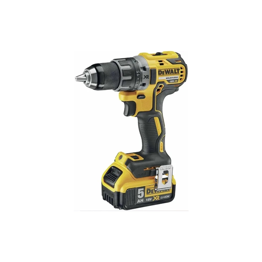 Шуруповерт DeWALT XR Li-Ion 18 В, 70 Нм, 3x5Ah, кейс TSTAK, насадка DT20502 (DCD791P3A) - зображення 1