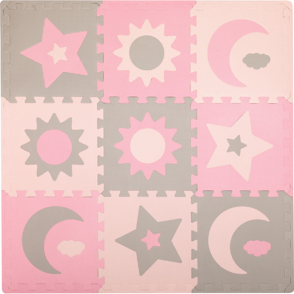 Дитячий килимок MoMi пазл Nebe 90 х 90 cм Pink (AKCE00030) - зображення 1