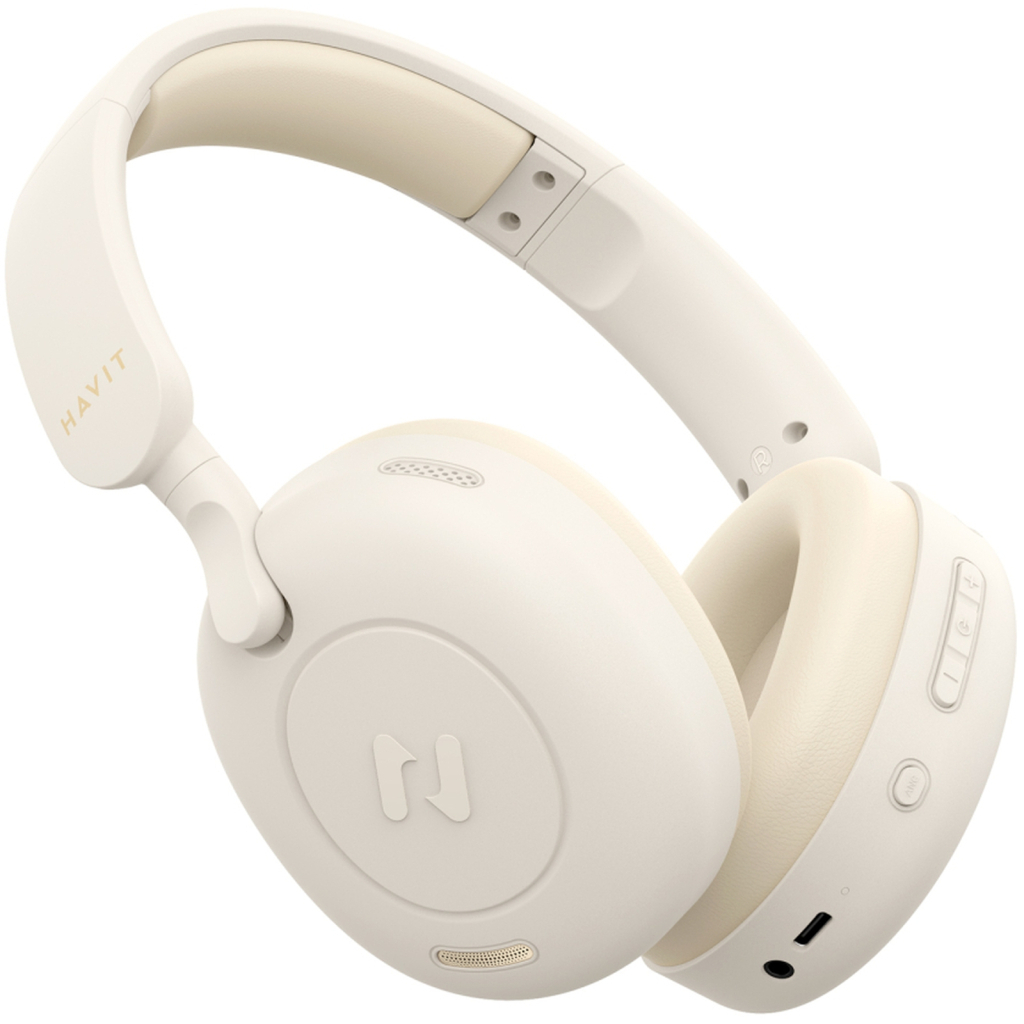 Навушники Havit HV-H655BT ANC Beige (6939119087425) - зображення 5