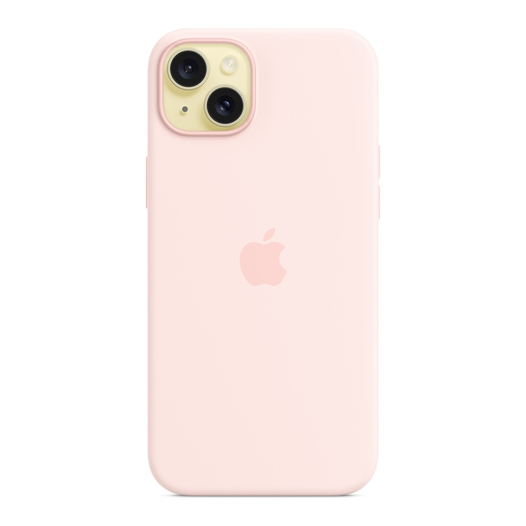 Чохол до мобільного телефона Apple iPhone 15 Plus Silicone Case with MagSafe Light Pink (MT143ZM/A) - зображення 3