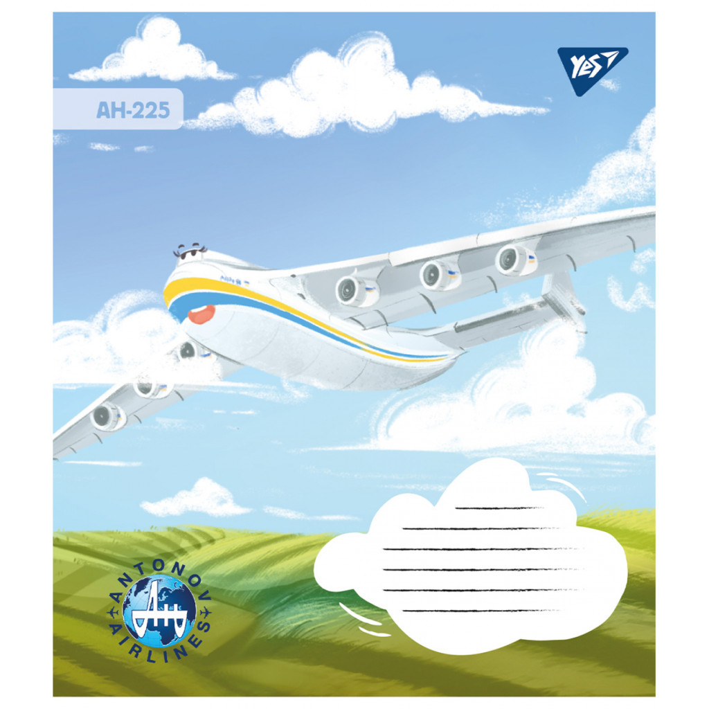 Зошит Yes Антонов 12 аркушів лінія (767429) - зображення 4