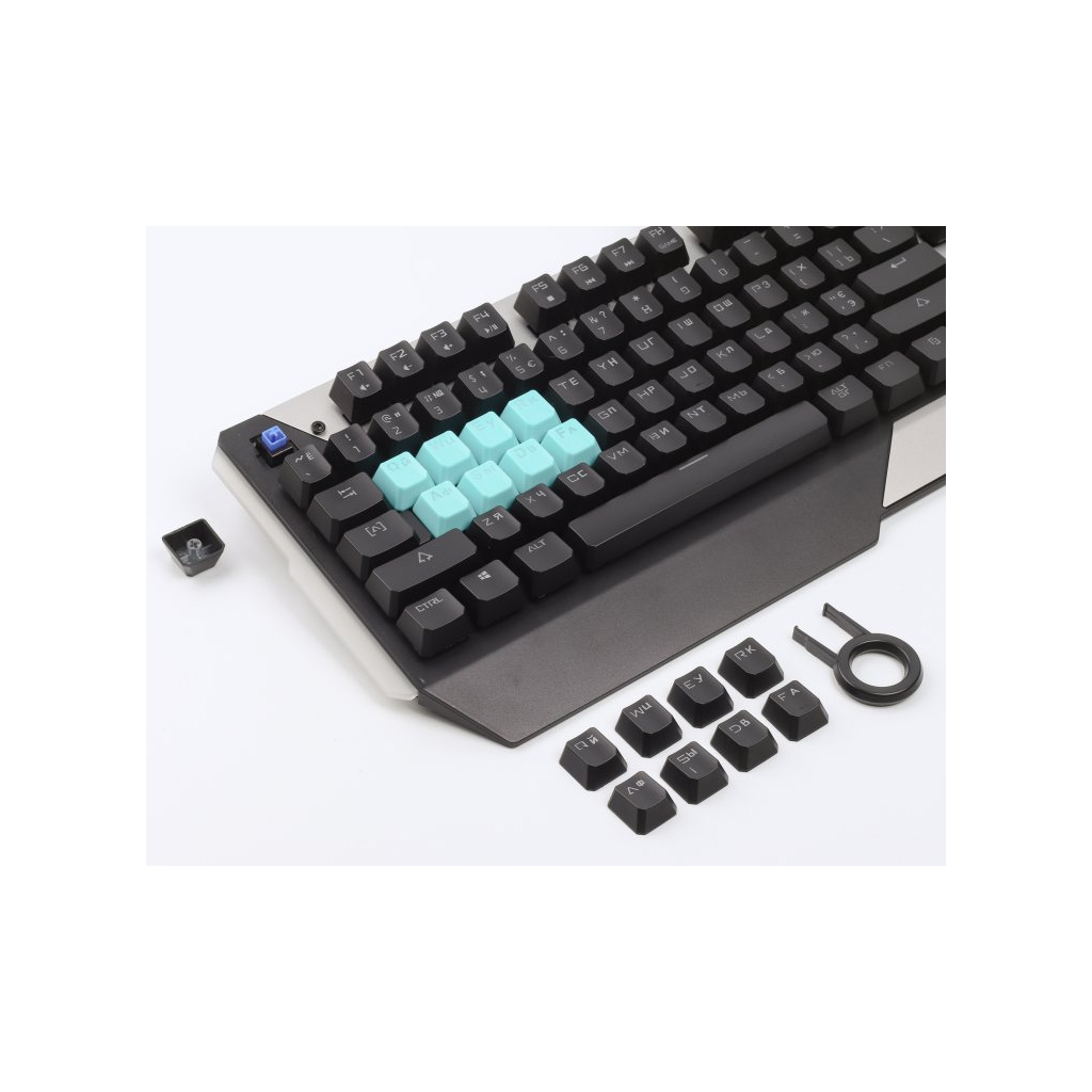 Клавіатура A4Tech Bloody B865 LK Red Gun Grey - зображення 5
