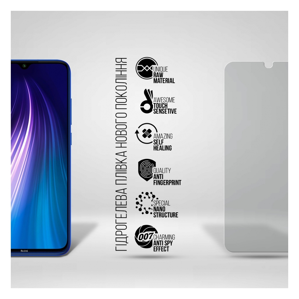 Плівка захисна Armorstandart Anti-spy Xiaomi Redmi Note 8 / Note 8 2021 (ARM70135) - изображение 2