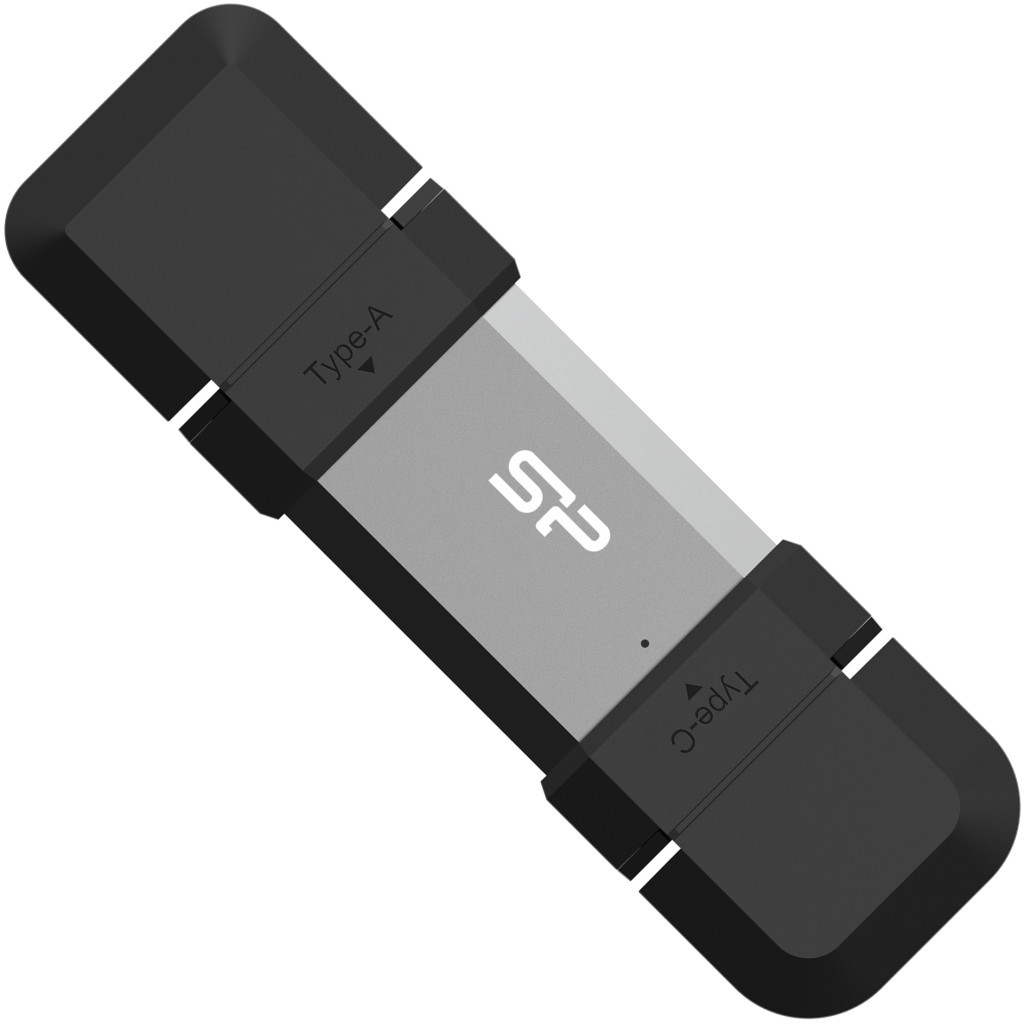 USB флеш накопичувач Silicon Power USB 256G SILICON POWER usb3.2+TypeC Mobile C51 (SP256GBUC3C51V1S) - зображення 1