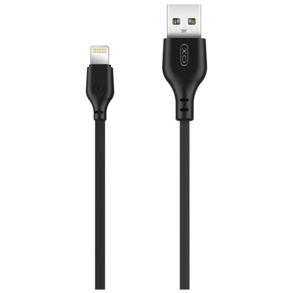 Дата кабель USB 2.0 AM to Lightning 1.0m 2.1A black XO (XO-NB-103-L-1-BK) - зображення 1
