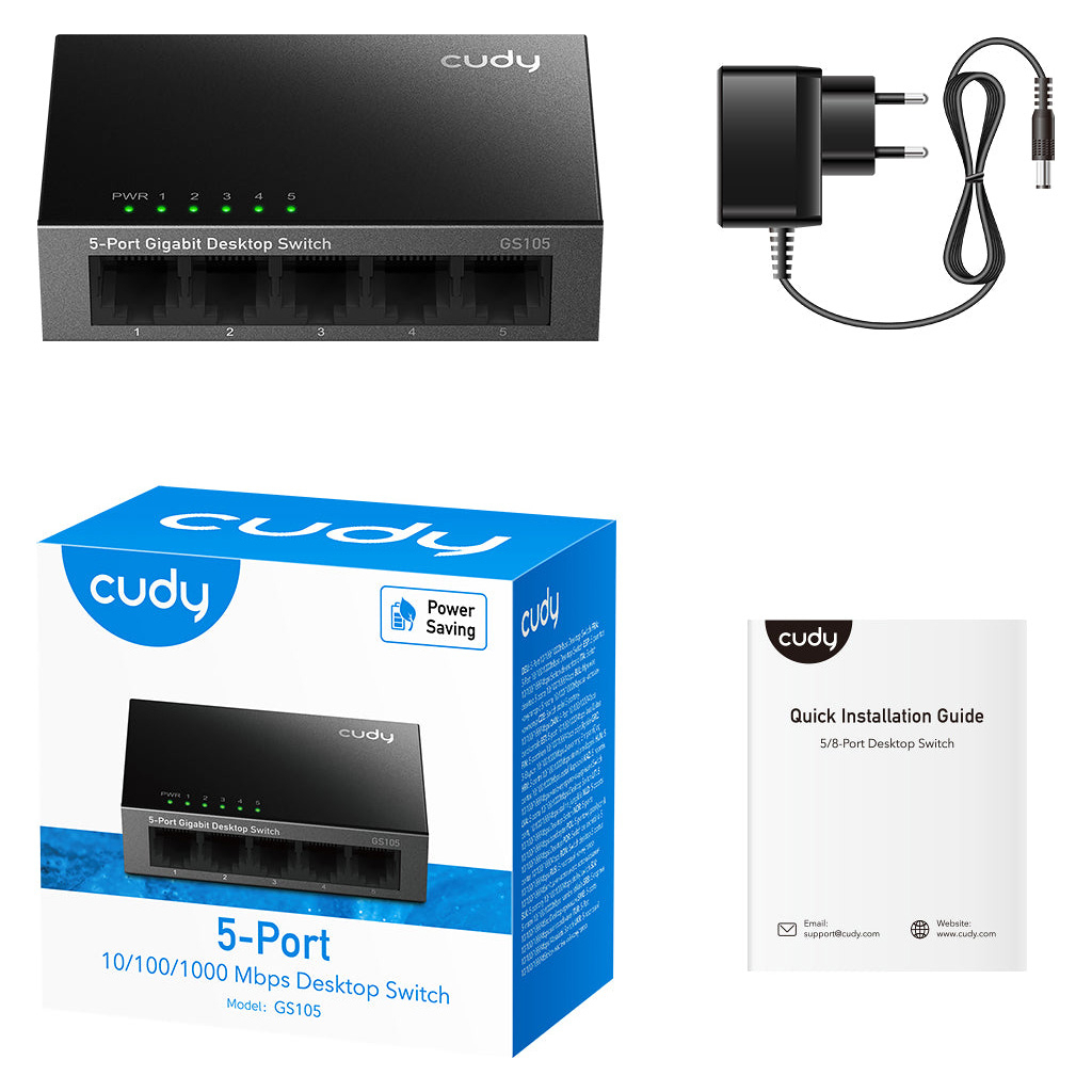 Комутатор мережевий Cudy GS105 - зображення 4