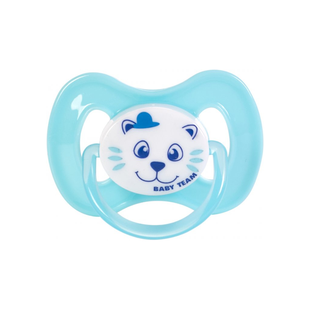 Пустушка Baby Team силіконова вишнеподібної форми 0+ міс (3003_блакитний) - зображення 2