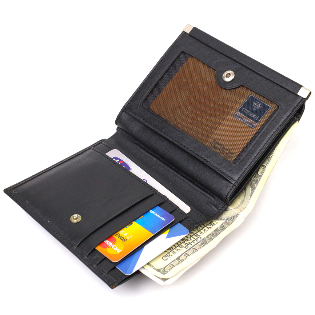 Гаманець Canpellini З натуральної шкіри Чорний (21928) - зображення 5