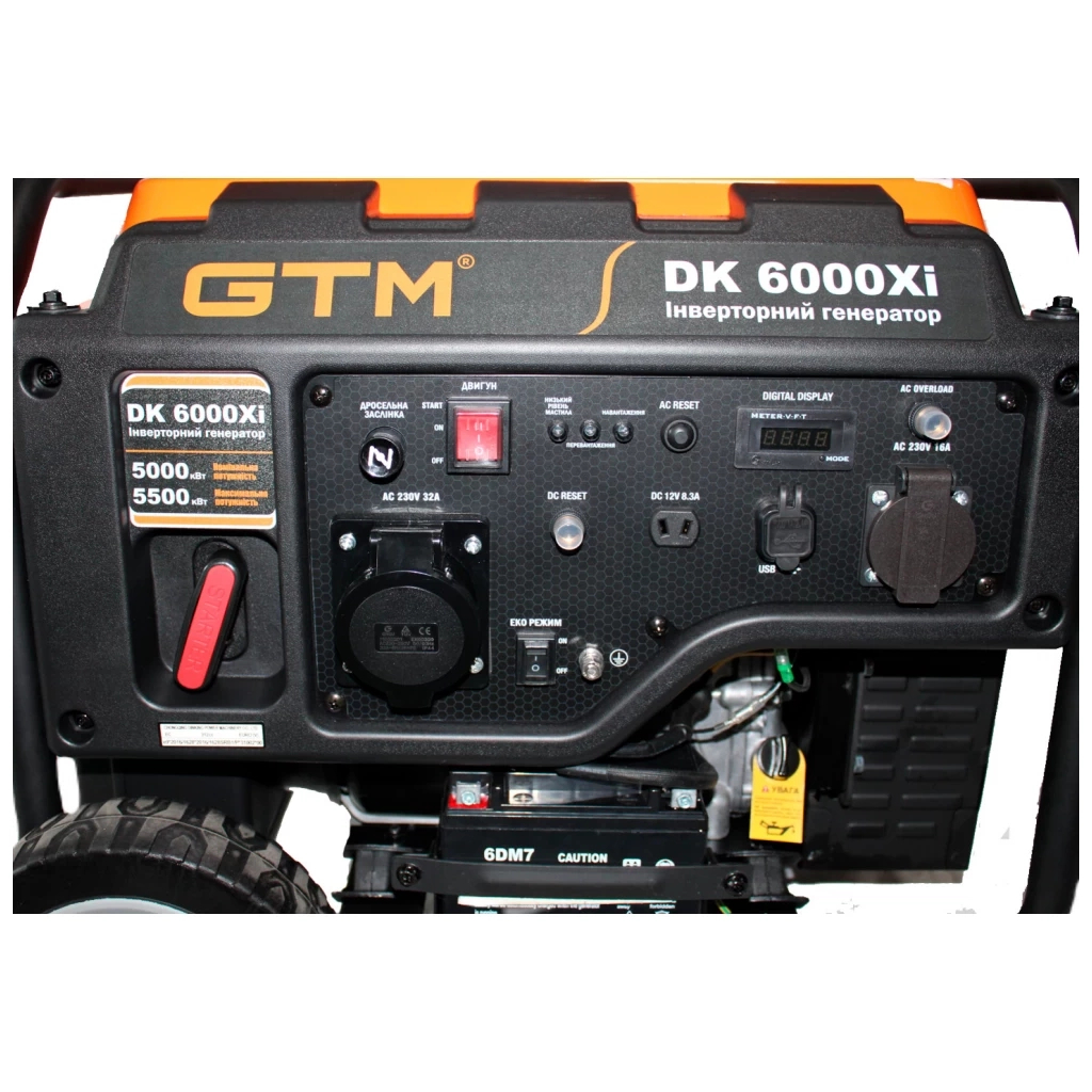 Генератор GTM інверторний DK6000Xi, 5,0kW (DK6000Xi) - зображення 4