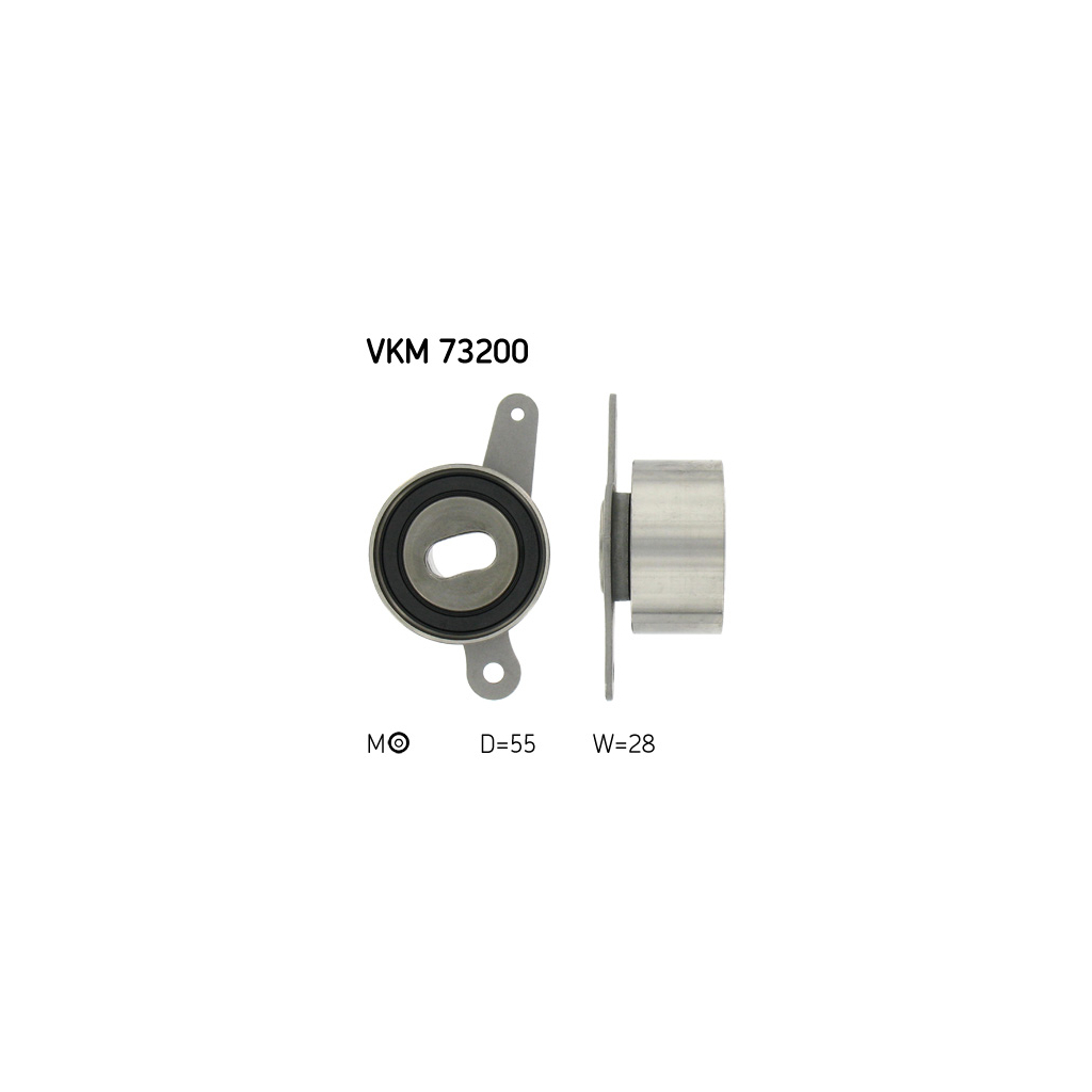 Ролик натягувача ременя SKF VKM 73200 - зображення 1