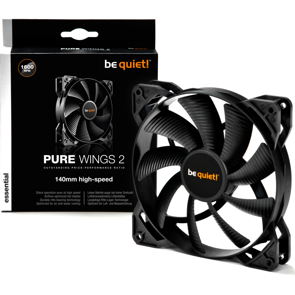 Кулер до корпусу Be quiet! Pure Wings 2 140mm high-speed (BL082) - зображення 3