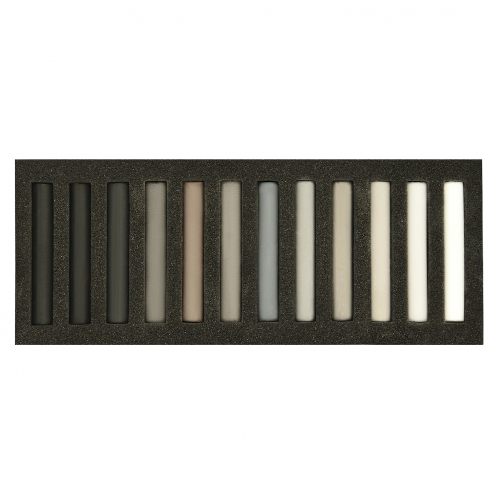 Пастель Santi Grey Tones суха 12 кол (353698) - зображення 2