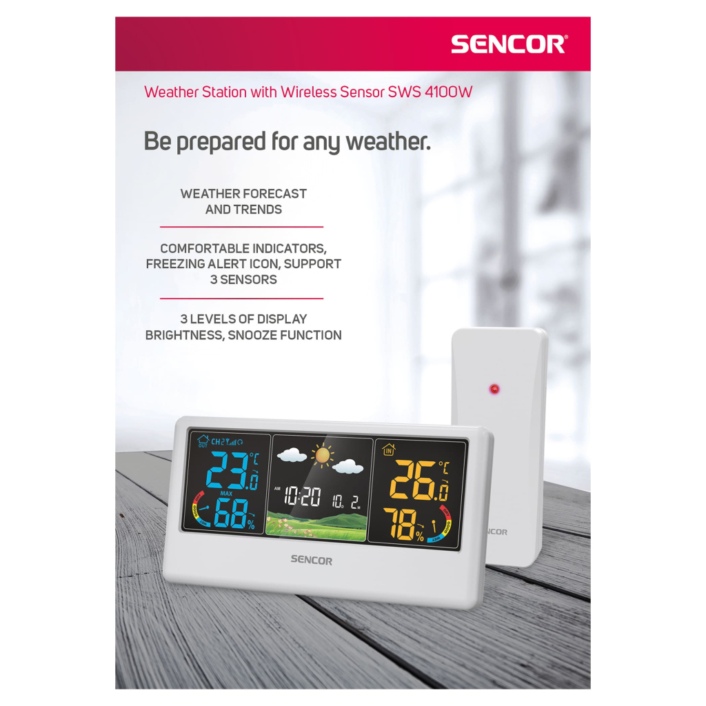 Метеостанція Sencor SWS4100W - зображення 9