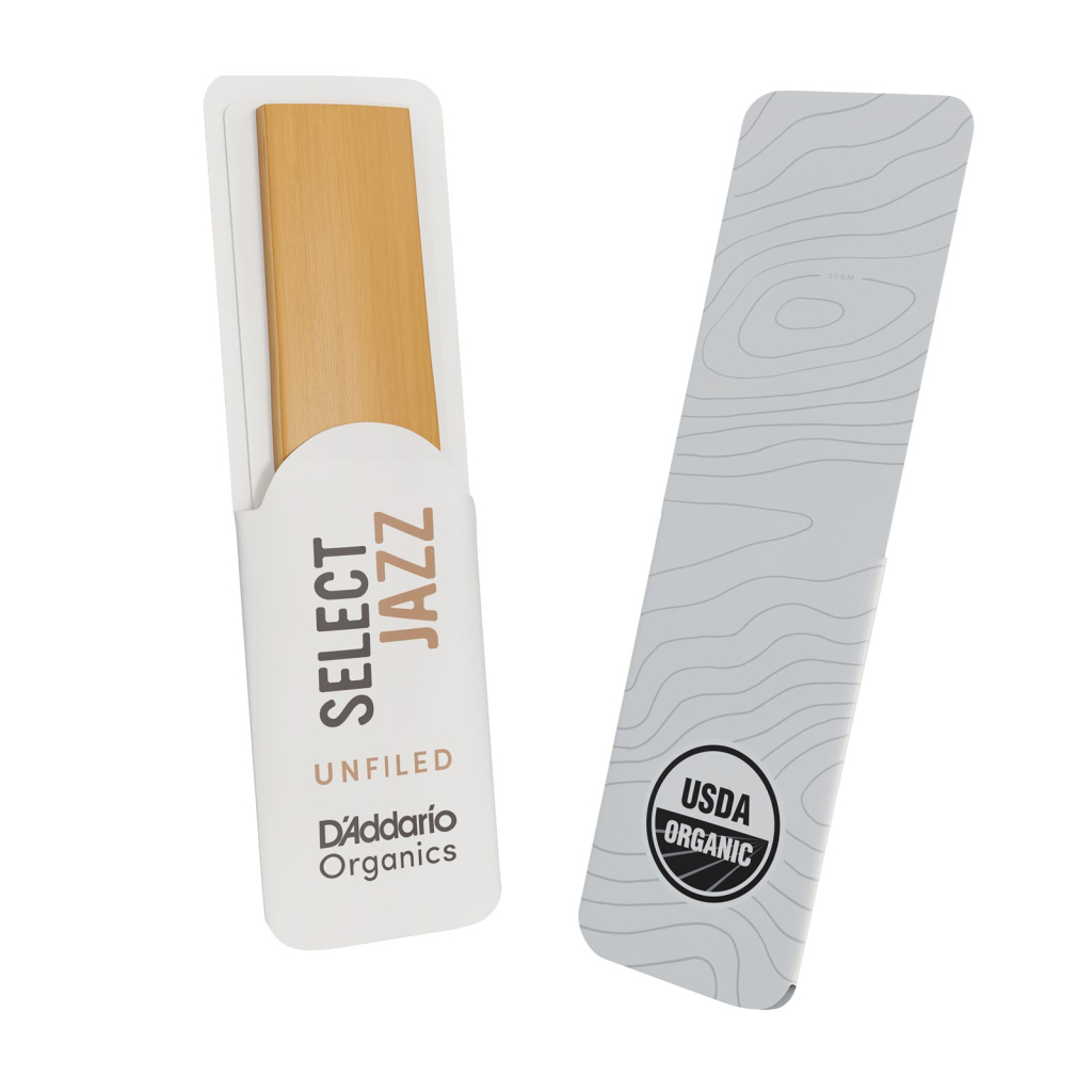 Тростина для саксофона D'Addario Organic Select Jazz - Alto Sax Unfiled 2M - 10 Pack (ORRS10ASX2M) - изображение 7