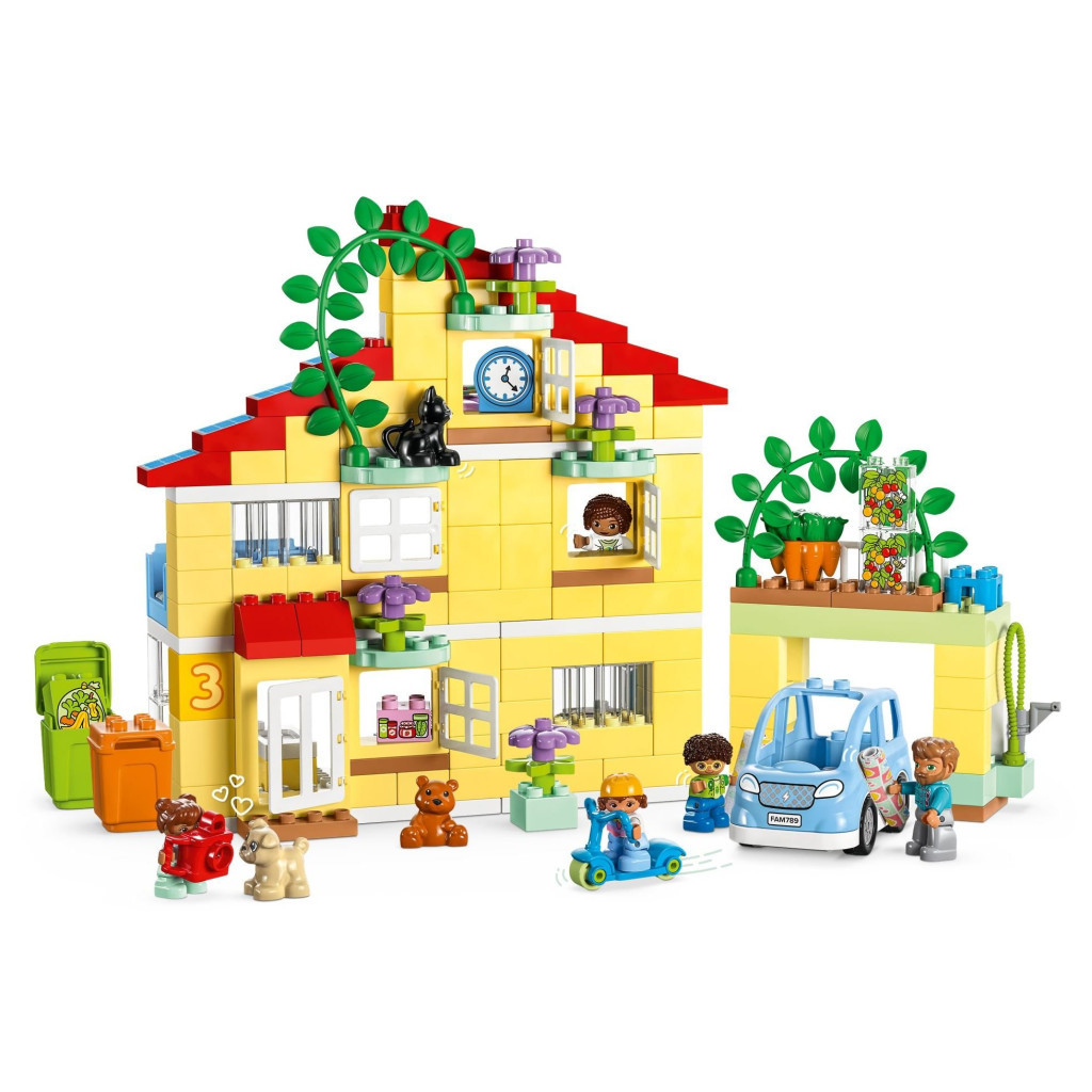 Конструктор LEGO DUPLO Сімейний будинок 3 в 1 218 деталей (10994) - зображення 3