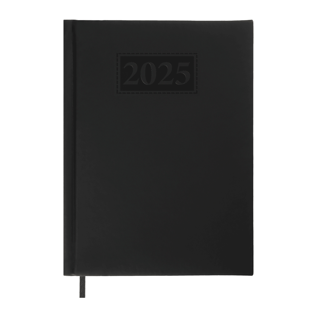 Тижневик Buromax датований 2025 GENTLE, А5 чорний (BM.2109-01) - изображение 1