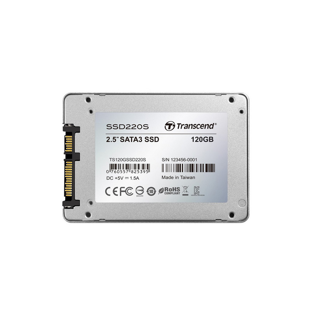 Накопичувач SSD 2.5" 120GB Transcend (TS120GSSD220S) - зображення 2