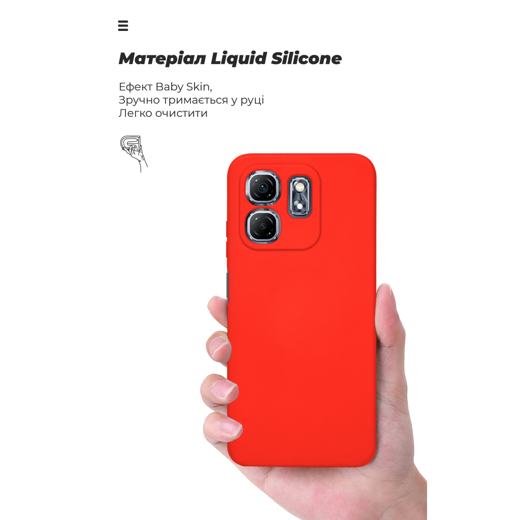 Чохол до мобільного телефона Armorstandart ICON Infinix Hot 50i / Smart 9 Camera cover Red (ARM80982) - зображення 7
