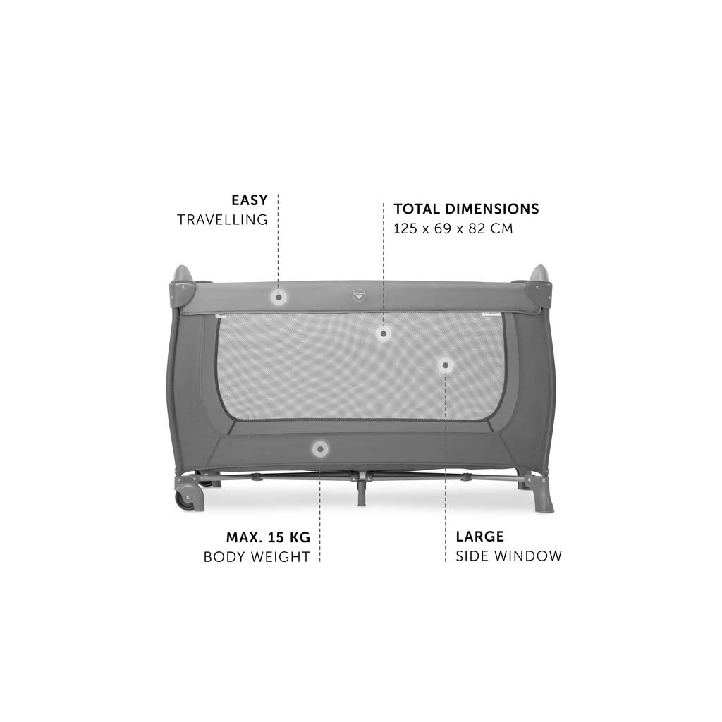 Дитячий манеж Hauck Sleep N Play Go Plus Grey (60081-8) - изображение 9