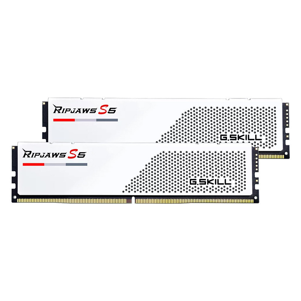 Модуль пам'яті для комп'ютера DDR5 64GB (2x32GB) 6000 MHz Ripjaws S5 G.Skill (F5-6000J3040G32GX2-RS5W) - зображення 1
