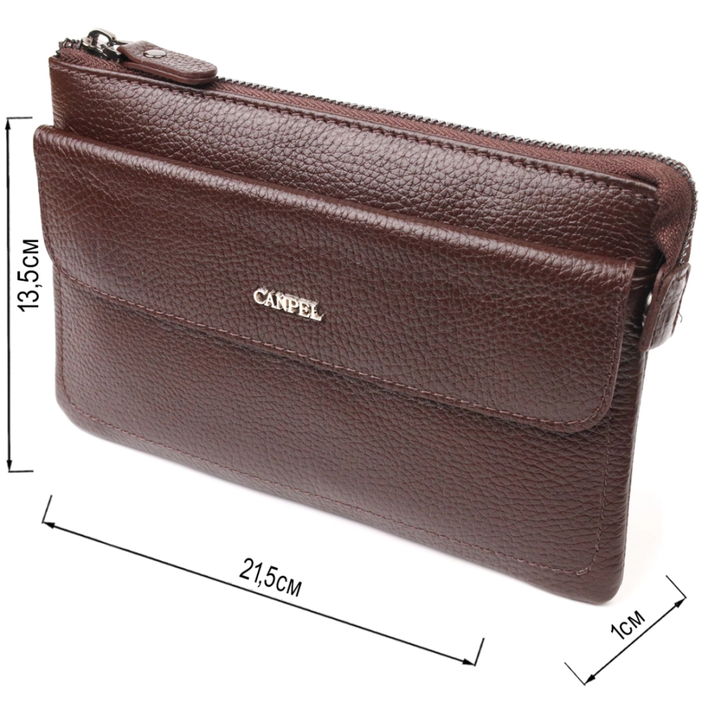 Сумка Canpellini З натуральної шкіри Коричнева (21548) - зображення 3