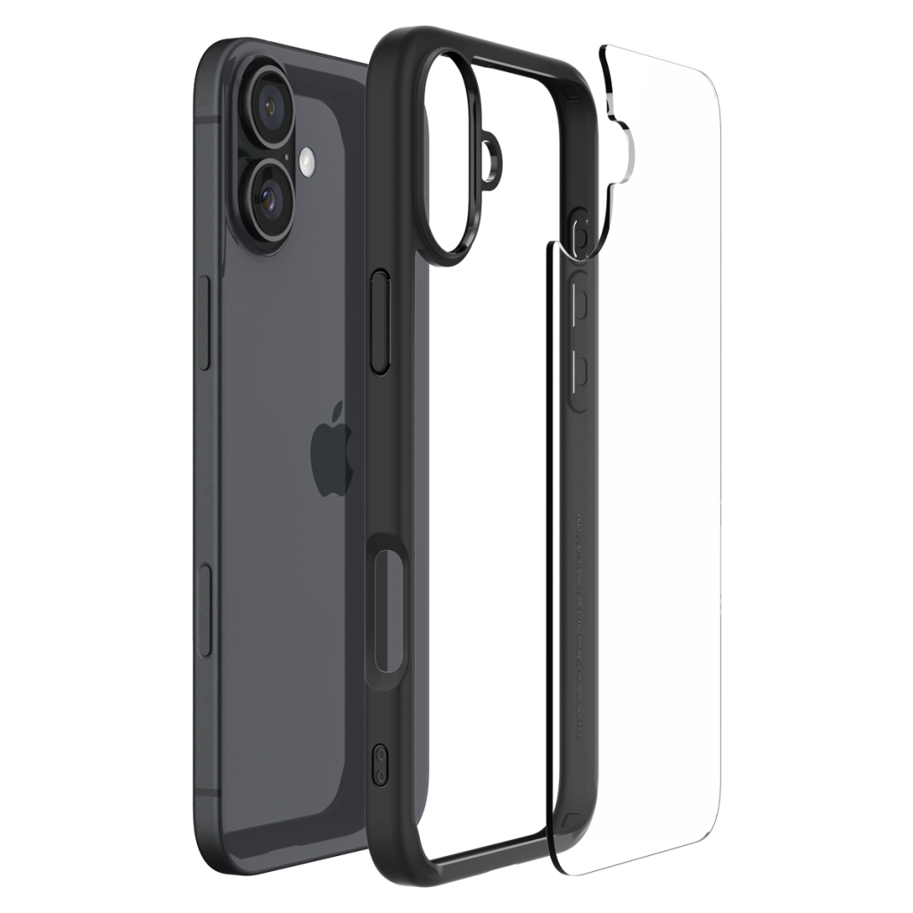 Чохол до мобільного телефона Spigen iPhone 16 Ultra Hybrid Matte Black (ACS08201) - зображення 7