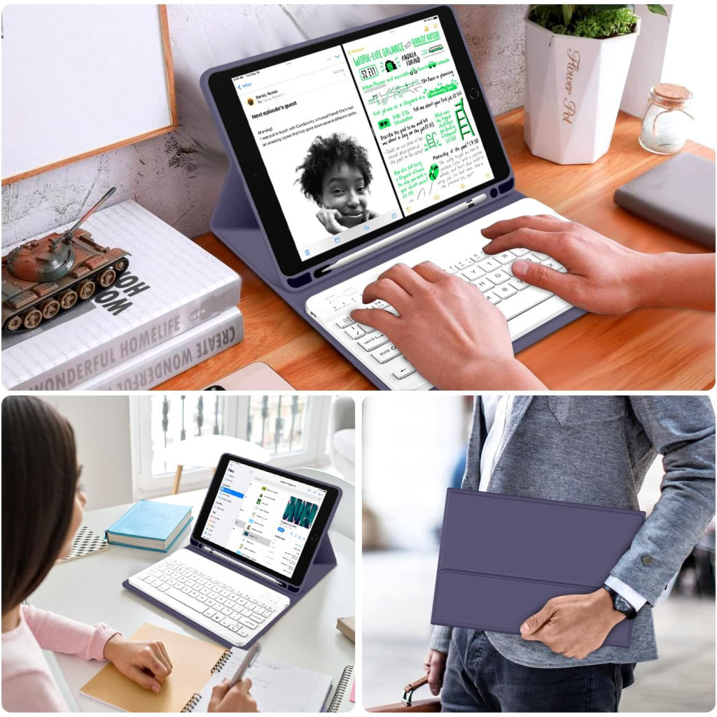 Чохол до планшета BeCover Keyboard Apple iPad 10.9" 2022 Purple (711143) - зображення 7