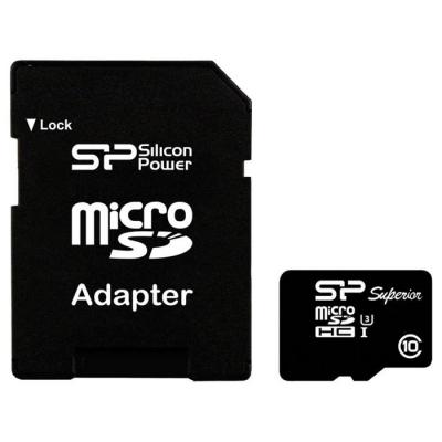 Карта пам'яті Silicon Power 64GB microSDXC Class10 UHS-I U3 (SP064GBSTXDU3V10SP) - зображення 1
