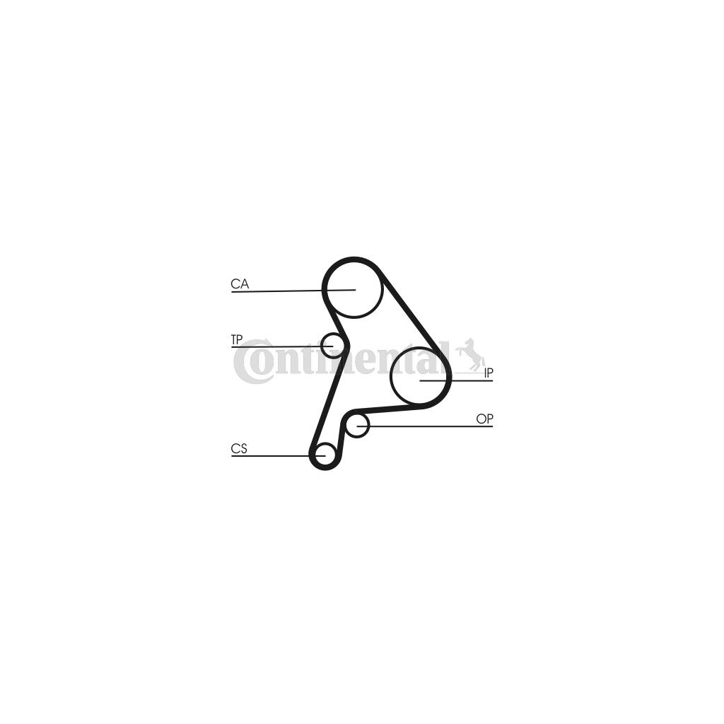 Ремінь ГРМ CONTITECH CT1012 - зображення 2