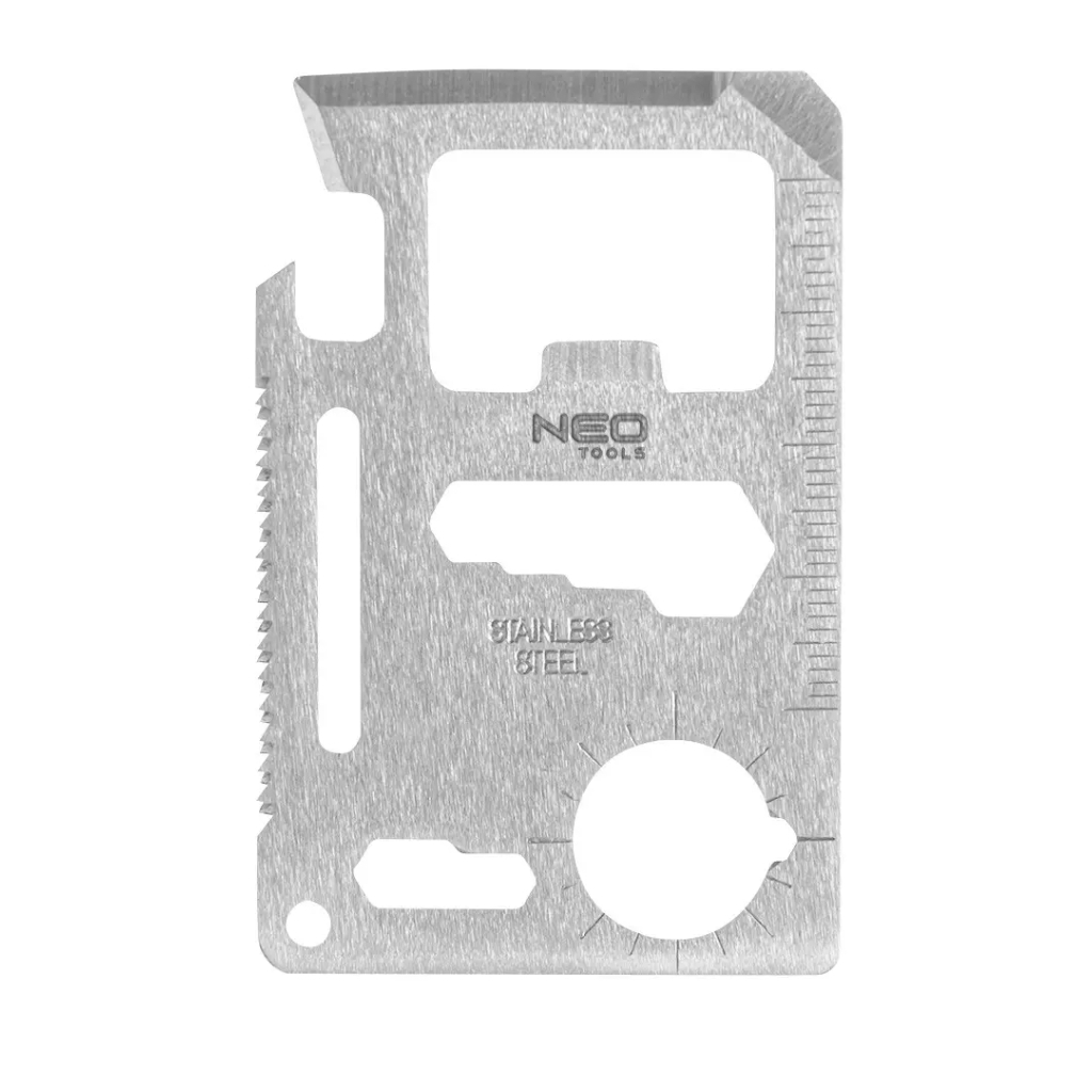 Мультитул Neo Tools картка виживання 10в1, чохол (63-134) - зображення 5