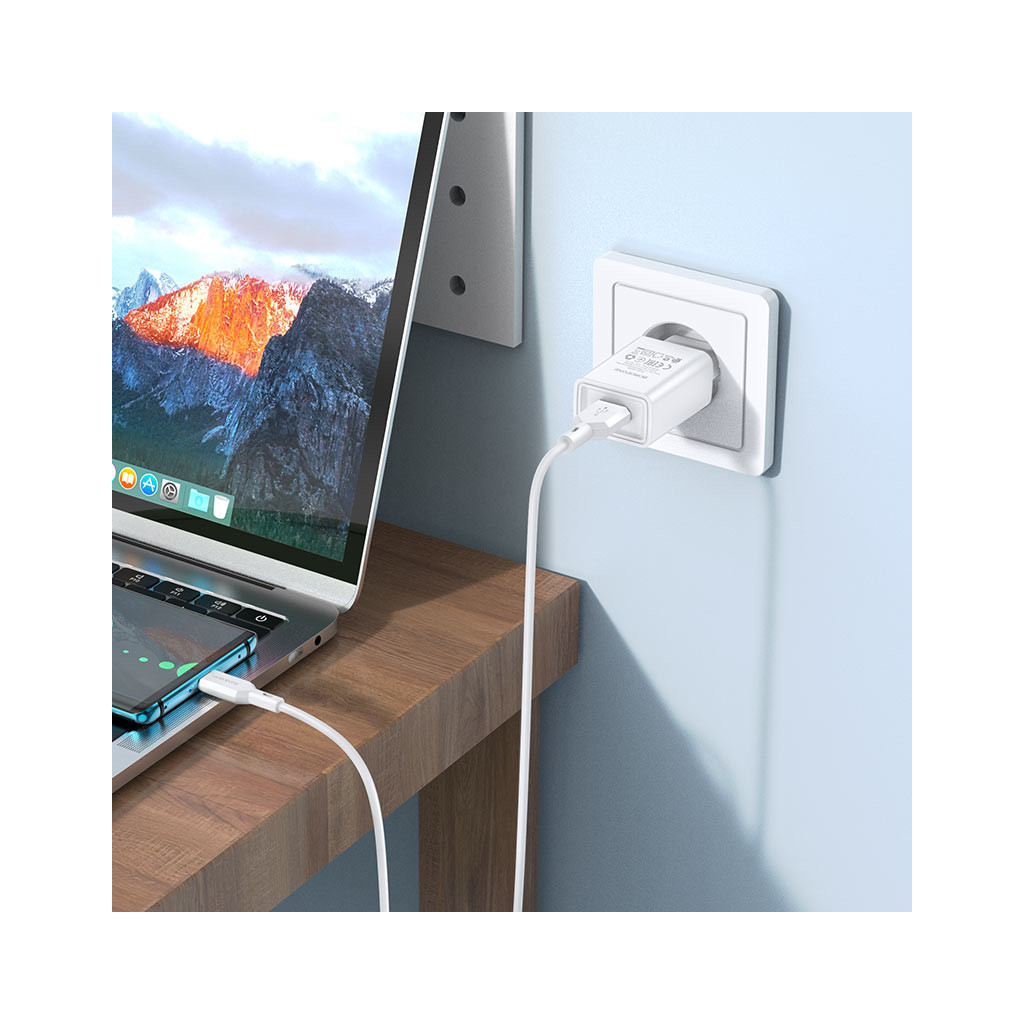 Зарядний пристрій BOROFONE BA68A White (BA68ACW) - зображення 4