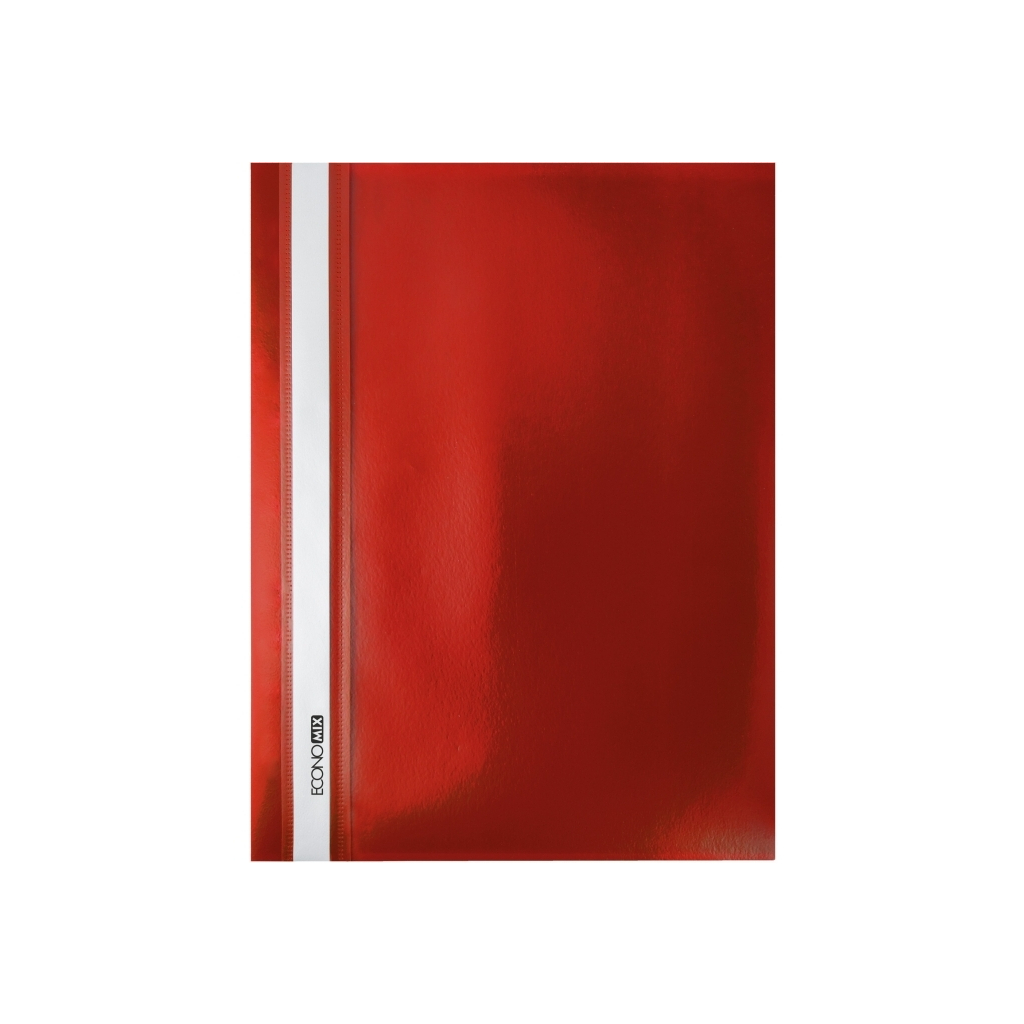 Папка-швидкозшивач Economix А4 без перфорації, фактура "помаранч", червона (E31509-03) - зображення 1