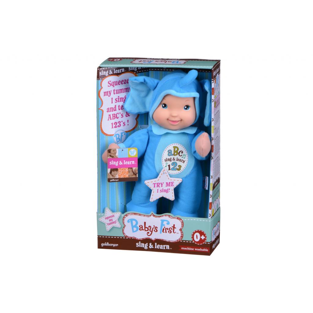 Лялька Baby’s First Sing and Learn Співай та вчись (блакитний Слоник) (21180-1) - зображення 5