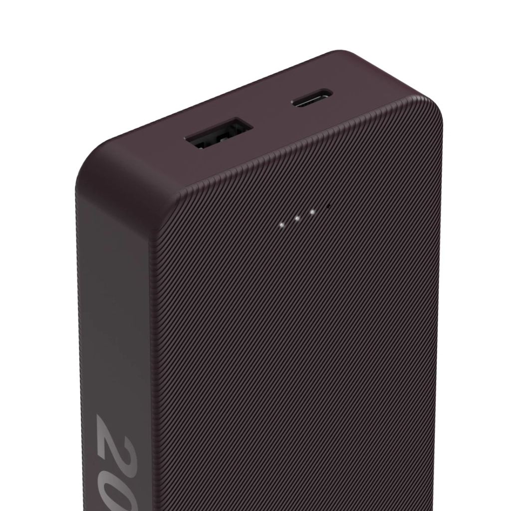Батарея універсальна Hama 20000mAh, 15W/5V/3A, USB-C, USB-A, plum (00201715) - зображення 4