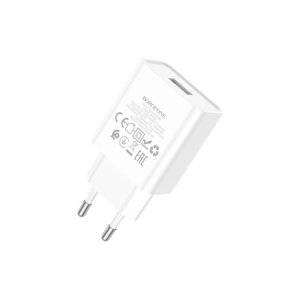 Зарядний пристрій BOROFONE BA74A USB 10.5W white (6974443388640) - зображення 3