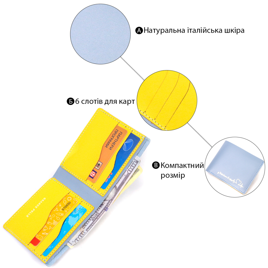 Гаманець Grande Pelle 16739 - зображення 4