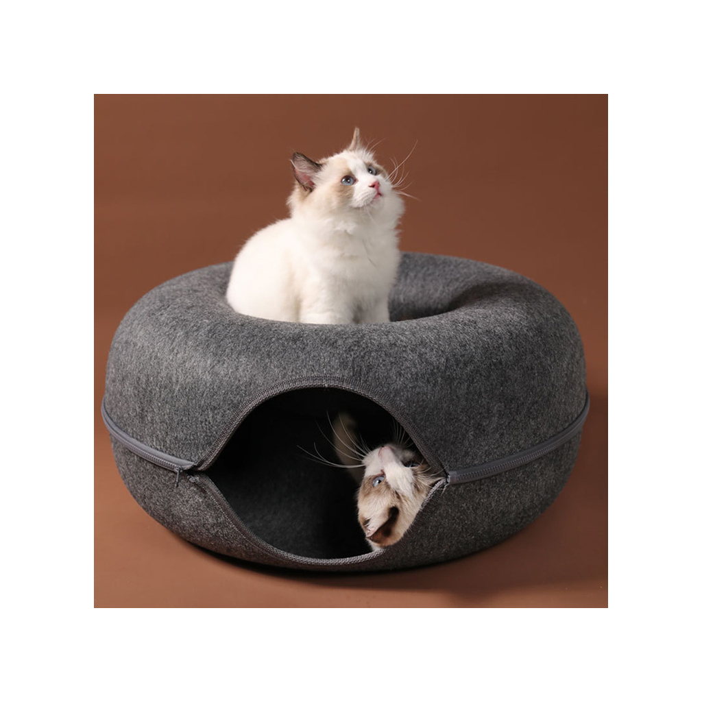 Лежак для тварин Lapka Інтерактивний тунель L сірий (LPK-05-02) - изображение 7