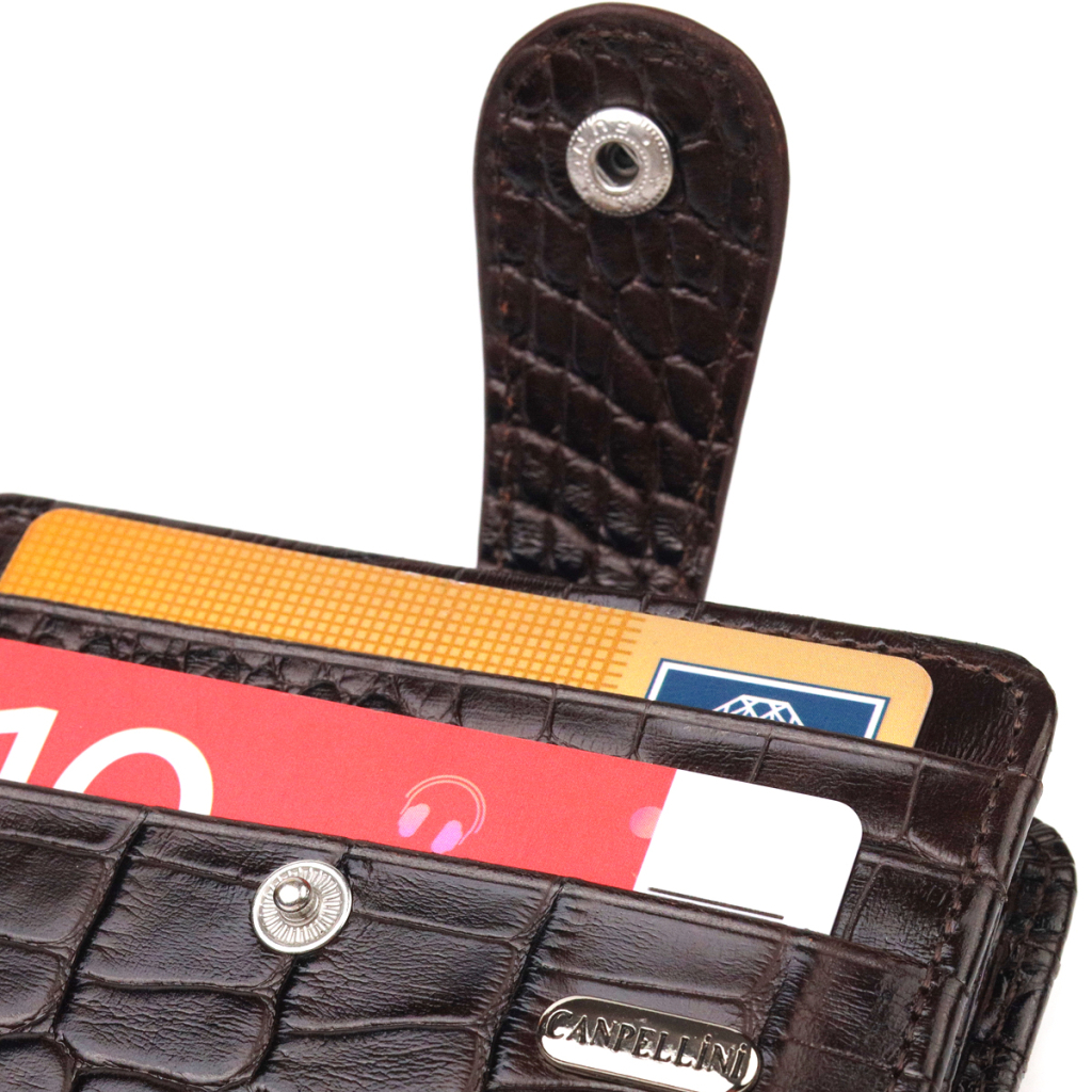 Гаманець Canpellini З натуральної шкіри Коричневий (21689) - зображення 5