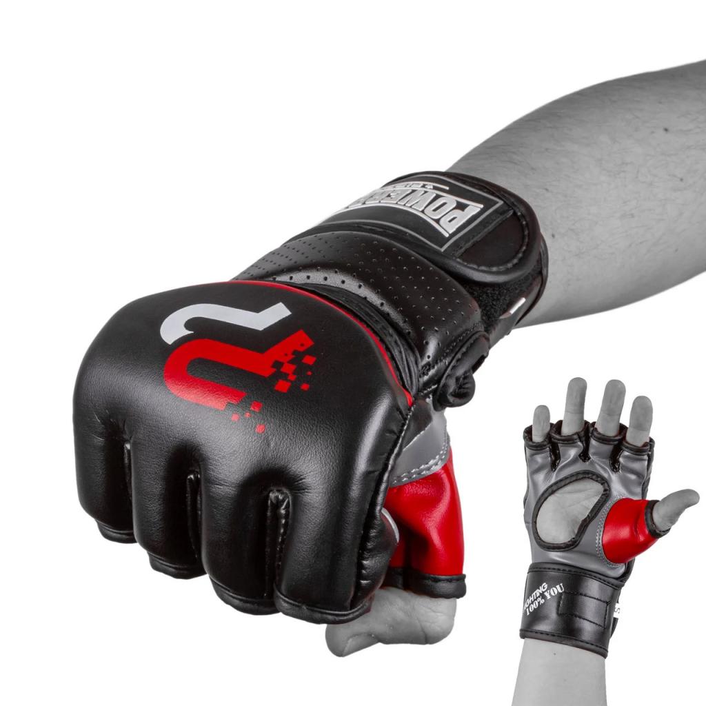 Рукавички для MMA PowerPlay 3093 L Black (PP_3093_L_Black) - зображення 1