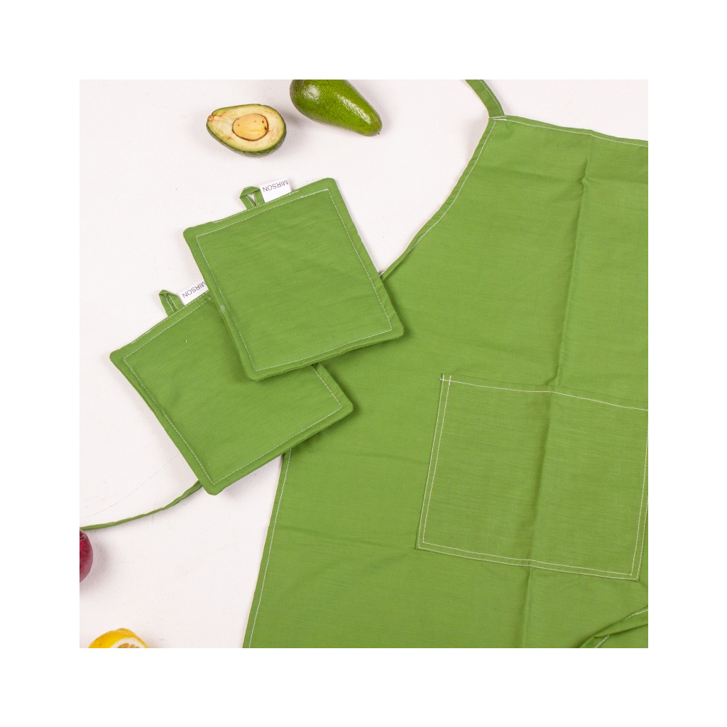 Фартух MirSon Набір 18-0130 Carolina бязь дві прихватки + дві рукавички-прихватки + фартух (2200006752738) - зображення 3