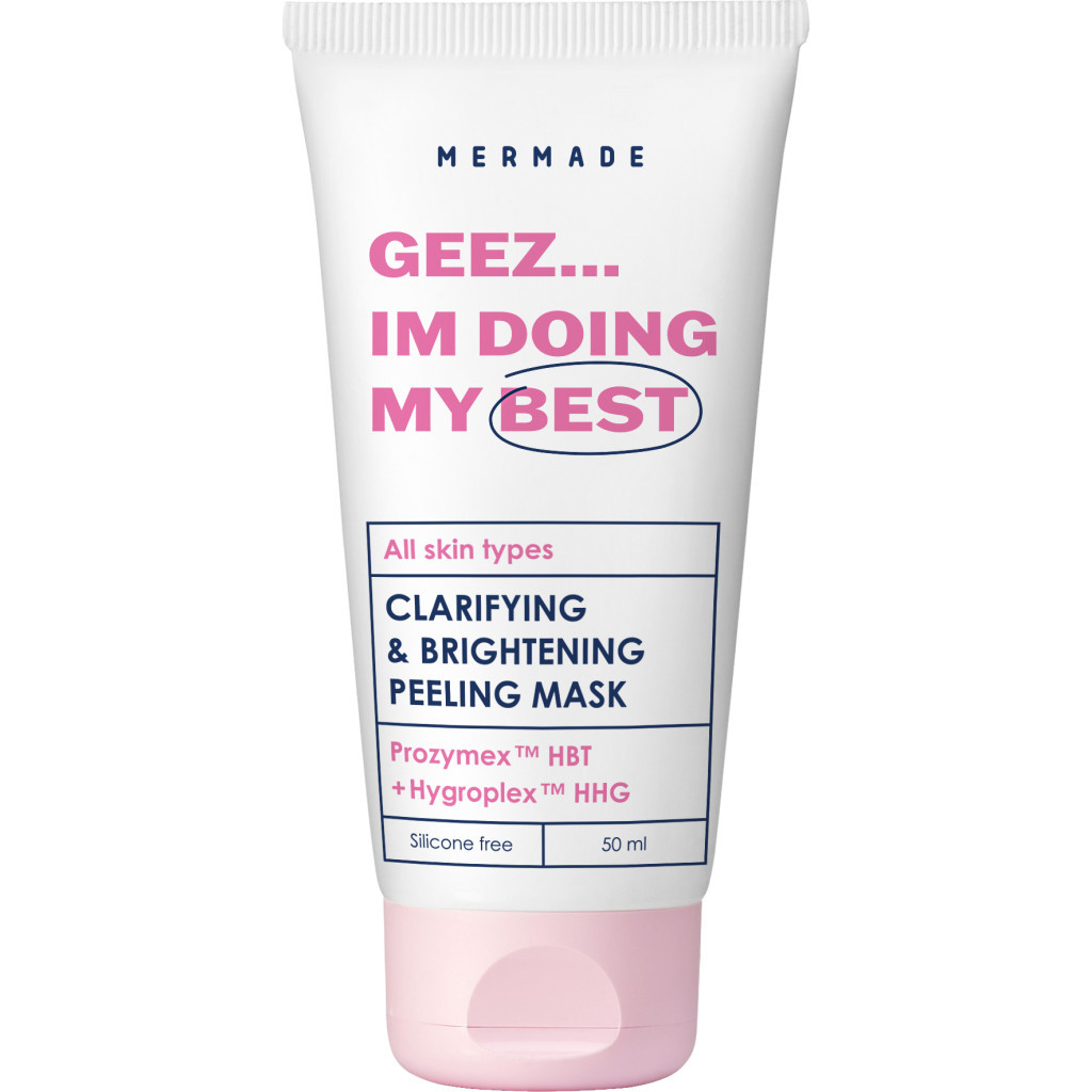 Маска для обличчя Mermade Geez... Im Doing My Best Prozymex HBT & Hygroplex HHG Clarifying & Brightening Mask 50 мл (4823122900159) - изображение 1