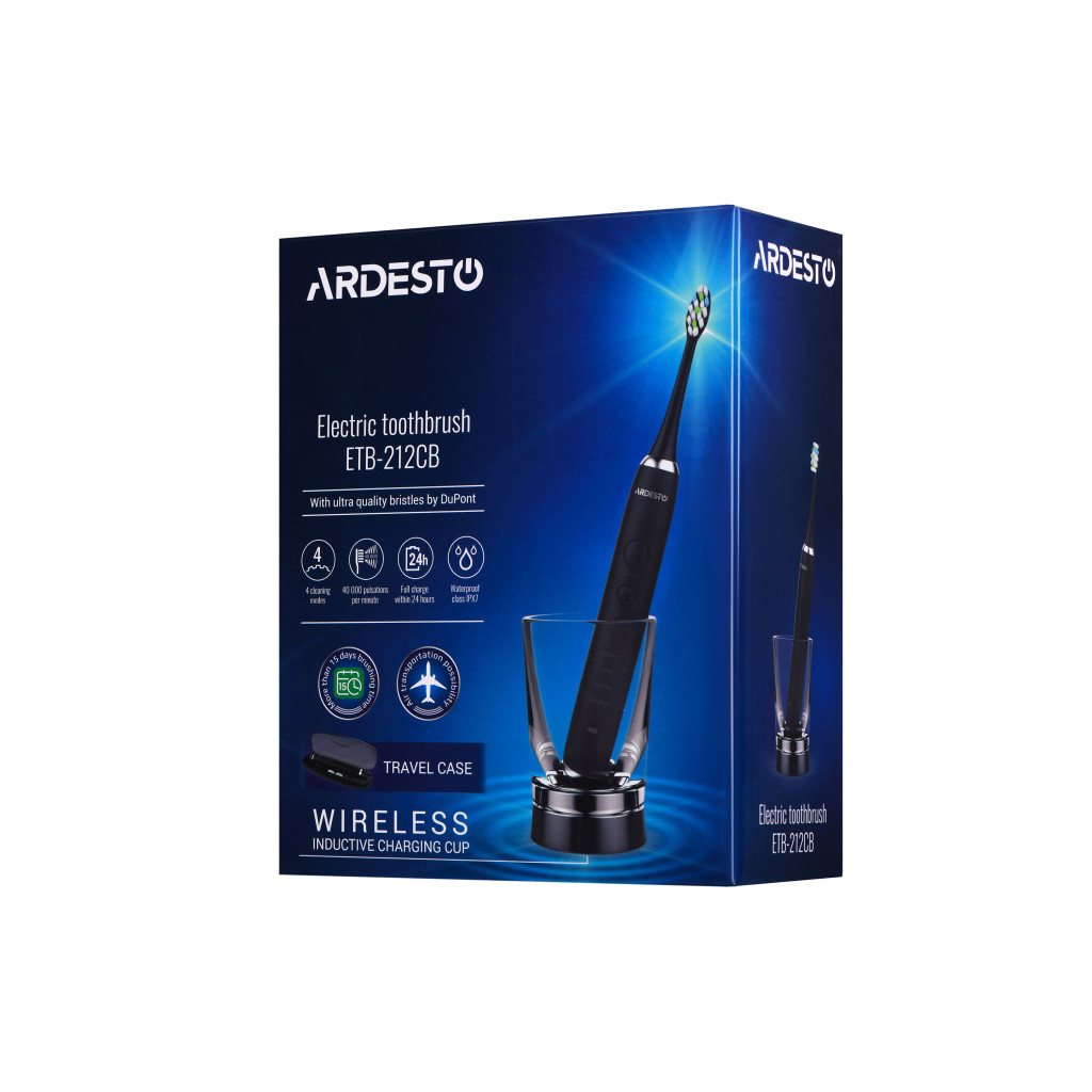Електрична зубна щітка Ardesto ETB-212CB - зображення 10