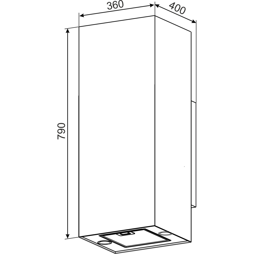 Витяжка кухонна GRANADO Yunkos 2603-1200 Black (GCH72436411) - зображення 8