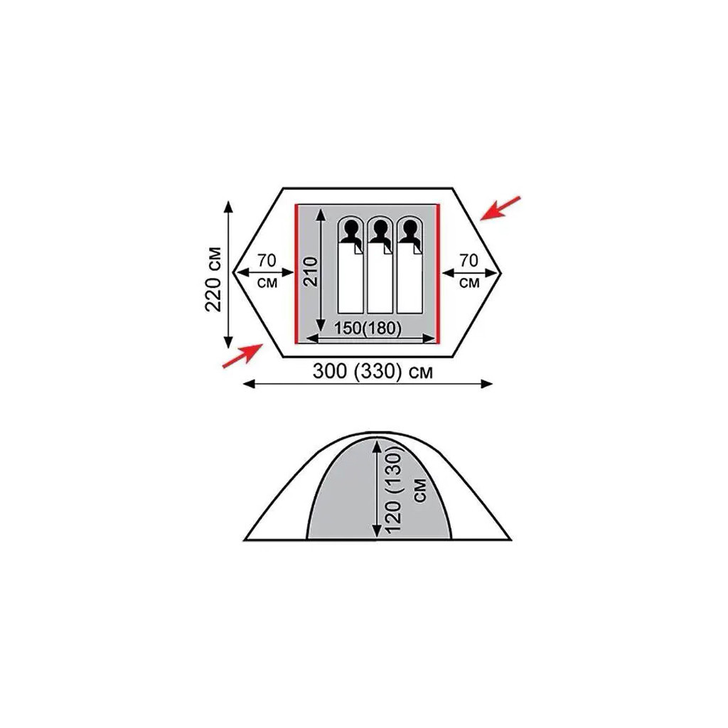 Намет Tramp Rock 2 V2 Green (UTRT-027-green) - зображення 12