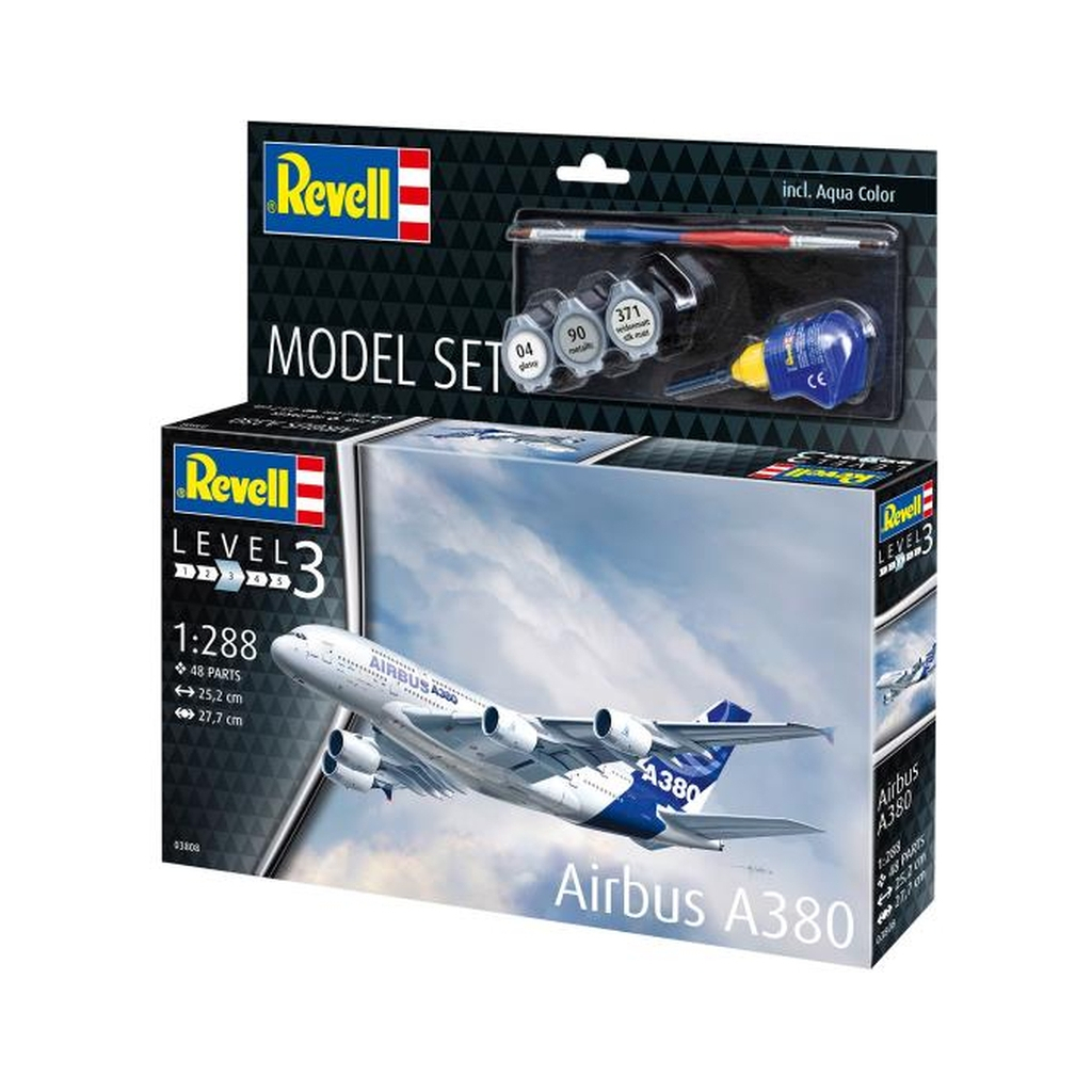 Збірна модель Revell набір Літак Airbus A380, рівень 3, 1:288 (RVL-63808) - зображення 4